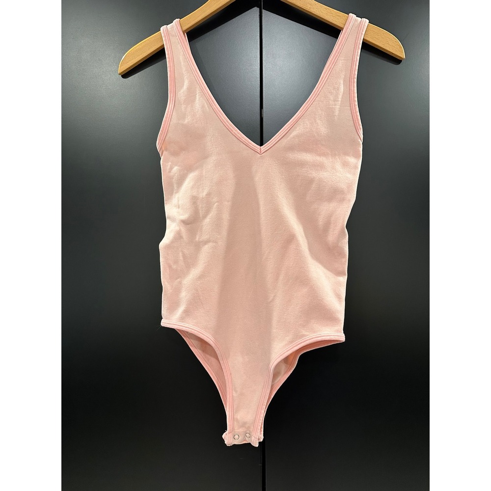 Intimately Free People V-Neck Sleeveless Bodysuit Pink XS/S